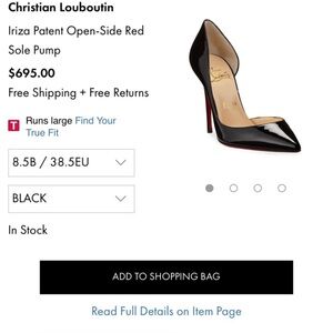 🚨Christian Louboutins Iriza Open Patent Leather Pump! Gently worn and on SALE🚨